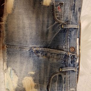 Hollister jean skirt